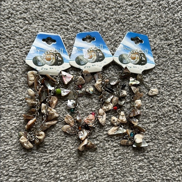Natural Shell Bracelet Trio - Picture 1 of 4